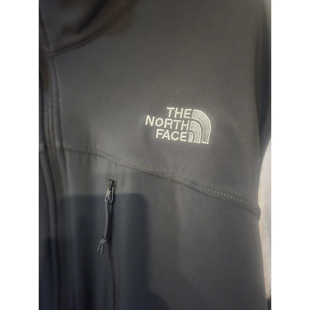 The North Face Full Zip Jacket XXL Black Gray Fleece Lined Mens